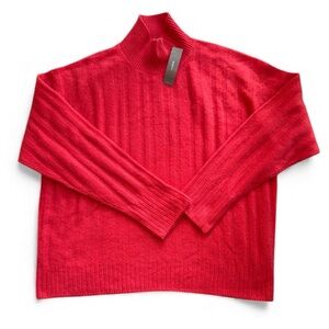 J. Crew Vibrant Red Turtleneck Sweater